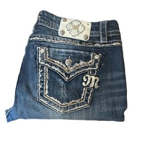 Miss Me Easy Straight JE8021ET2R Bling Light/Medium Wash 32X31